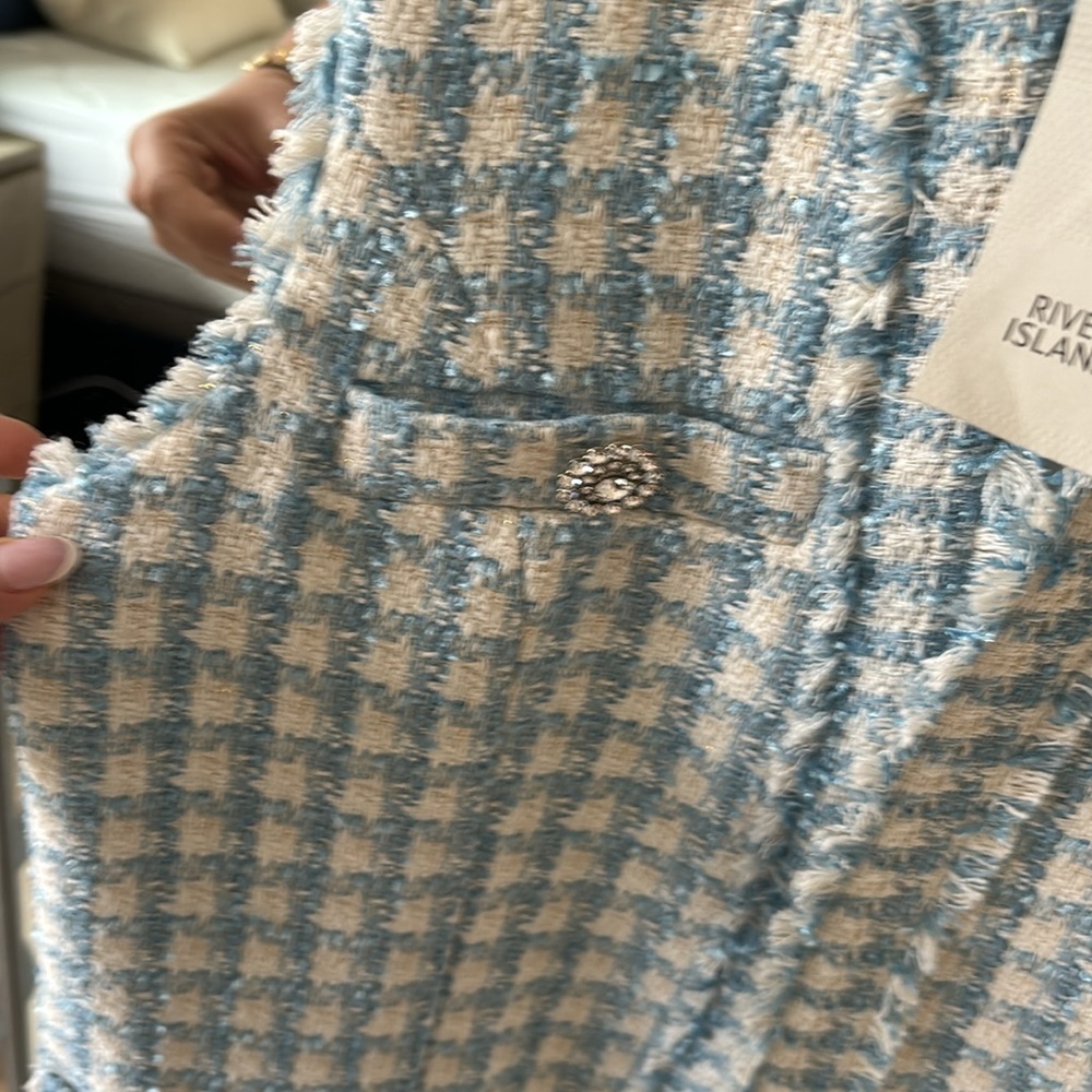 NEW RIVER ISLAND TWEED VEST - Picture 4 of 6